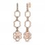 Le Vian Creme Brulee Morganite Earrings 1-1/4 ct tw Diamonds 14K Strawberry Gold