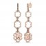 Le Vian Creme Brulee Morganite Earrings 1-1/4 ct tw Diamonds 14K Strawberry Gold