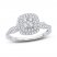 Diamond Engagement Ring 1/2 ct tw Round-cut 10K White Gold