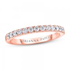 Adrianna Papell Diamond Wedding Band 3/8 ct tw 14K Rose Gold