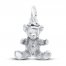 Teddy Bear Charm Sterling Silver