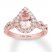 Neil Lane Morganite Engagement Ring 3/4 ct tw Diamonds 14K Gold