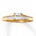 Diamond Engagement Ring 3/4 ct tw Princess-cut 14K Yellow Gold