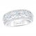 First Light Diamond Anniversary Ring 1 ct tw Princess/Round 14K White Gold