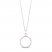 Hallmark Diamonds Circle Necklace 1/5 ct tw Sterling Silver/10K Rose Gold