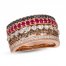 Le Vian Ruby Ring 1-1/6 ct tw Diamonds 14K Strawberry Gold