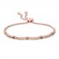 Le Vian Diamond Bolo Bracelet 1-1/5 ct tw 14K Strawberry Gold