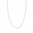 24" Figaro Chain Necklace 14K White Gold Appx. 1.28mm