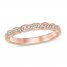 Diamond Wedding Band 1/8 ct tw 14K Rose Gold