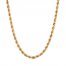 Men's Hollow Rope Chain 5mm 14K Yellow Gold 14K Yellow Gold 22"