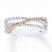 Diamond Ring 1/10 ct tw Round-cut 10K Two-Tone Gold