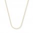 Wheat Chain Necklace 14K Yellow Gold 16" Length