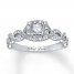 Neil Lane Engagement Ring 5/8 ct tw Princess-cut 14K White Gold