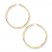 Hoop Earrings 14K Yellow Gold 40mm