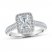 Emerald-cut Leo Diamond Engagement Ring 1 ct tw 14K White Gold