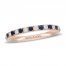 Neil Lane Blue Sapphire & Diamond Anniversary Ring 1/5 ct tw 14K Rose Gold