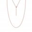 16" Adjustable Round Wheat Chain 14K Rose Gold Appx. 1.05mm