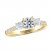 THE LEO Ideal Cut Diamond 3-Stone Engagement Ring 1 ct tw 14K Yellow Gold