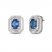 Le Vian Couture Sapphire Earrings 3/4 ct tw Diamonds Platinum