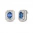 Le Vian Couture Sapphire Earrings 3/4 ct tw Diamonds Platinum