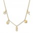 Multi-Charm Necklace 10K Yellow Gold 17" Length