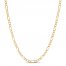 Men's Figaro Chain Necklace 10K Yellow Gold 22" Length