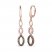 Le Vian Diamond Dangle Earrings 3/8 ct tw 14K Strawberry Gold