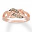 Le Vian Diamond Ring 1/6 ct tw Round-cut 14K Strawberry Gold