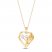 Angel Necklace 10K Yellow Gold 18"