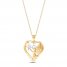 Angel Necklace 10K Yellow Gold 18"