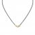 Diamond Necklace 1/3 ct tw 10K Yellow Gold/Stainless Steel