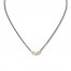 Diamond Necklace 1/3 ct tw 10K Yellow Gold/Stainless Steel