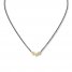 Diamond Necklace 1/3 ct tw 10K Yellow Gold/Stainless Steel