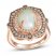 Le Vian Creme Brulee Opal Ring 5/8 ct tw Diamonds 14K Strawberry Gold