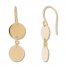 Disc Dangle Earrings 14K Yellow Gold