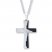 Men's Cross Necklace Lord's Prayer Stainless Steel