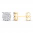 Diamond Stud Earrings 1/2 ct tw 10K Yellow Gold