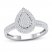 Diamond Engagement Ring 1/4 ct tw Round-cut 10K White Gold