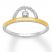 Diamond Ring 1/10 ct tw Sterling Silver/10K Yellow Gold