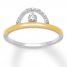 Diamond Ring 1/10 ct tw Sterling Silver/10K Yellow Gold