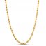 Men's Hollow Rope Chain 2.9-3.0mm 14K Yellow Gold 24"