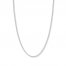 18" Textured Rope Chain 14K White Gold Appx. 1.8mm