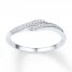 Diamond Ring 1/10 ct tw Round-cut 10K White Gold