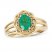 Le Vian Emerald Ring 1/15 ct tw Diamonds 14K Honey Gold