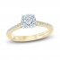 Monique Lhuillier Bliss Diamond Engagement Ring 1-1/3 ct tw Round-cut 18K Two-Tone Gold
