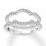 Diamond Wedding Band Set 1/2 ct tw Round-cut 14K White Gold