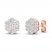 Diamond Fashion Earrings 1/4 ct tw Round-cut 10K Rose Gold