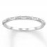 Diamond Anniversary Band 1/5 cttw Baguette/Round 10K White Gold