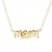 Petite Mom Necklace 14K Yellow Gold 17" Length