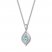 Convertible Blue Topaz Necklace Sterling Silver